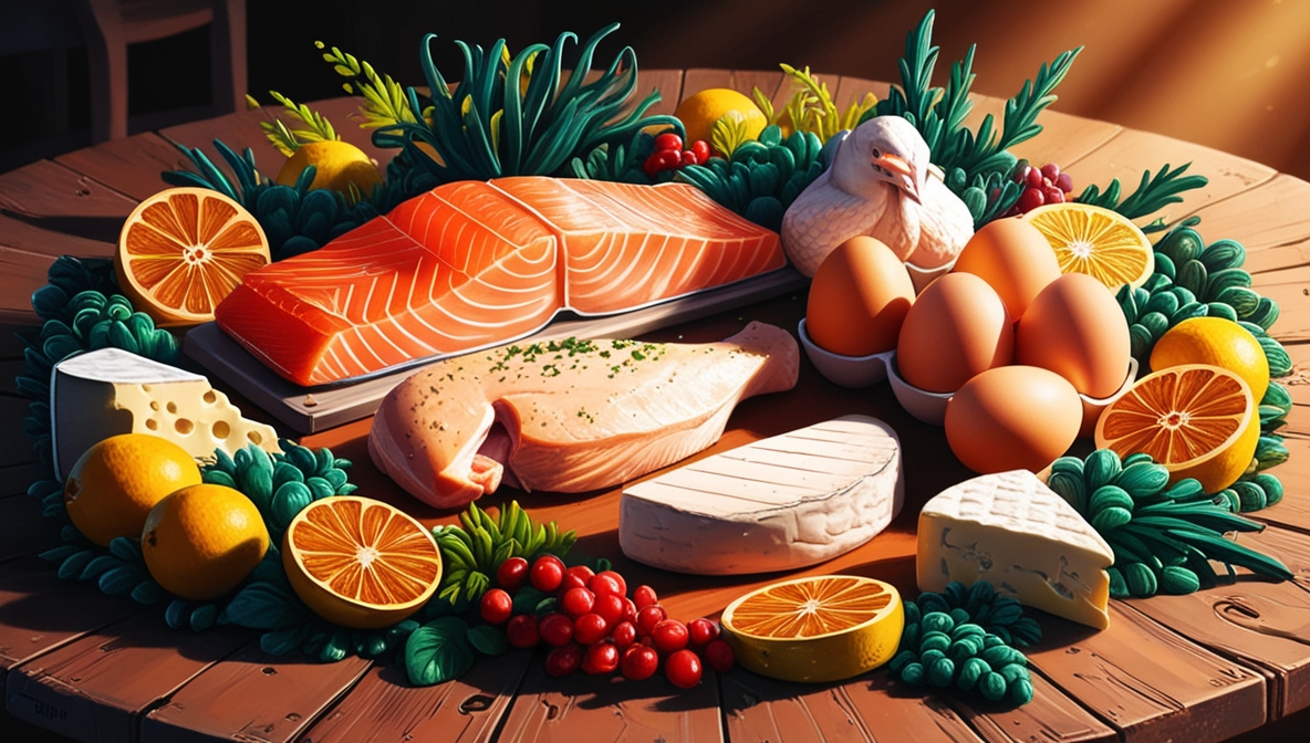 Default_Vibrant_illustration_of_proteinrich_foods_digitally_re_1